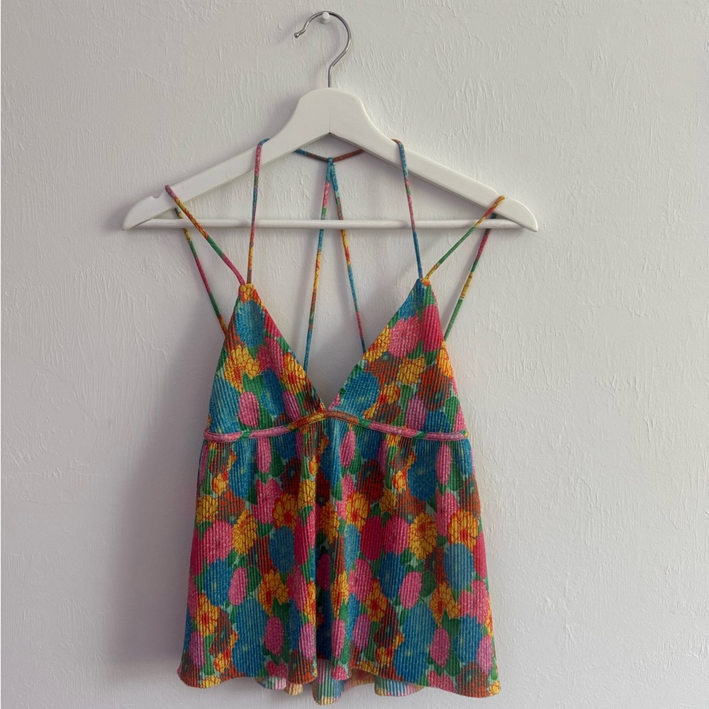 Zara Multicolor Strappy Women's Top